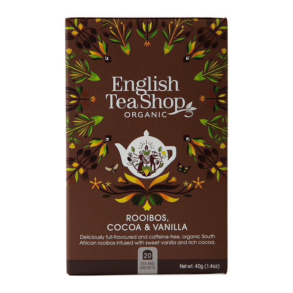 Hauduke Rooibos, Cocoa &amp; Vanilla, kofeiiniton 20 pss ETS - (6 x 40 g) (luomu)