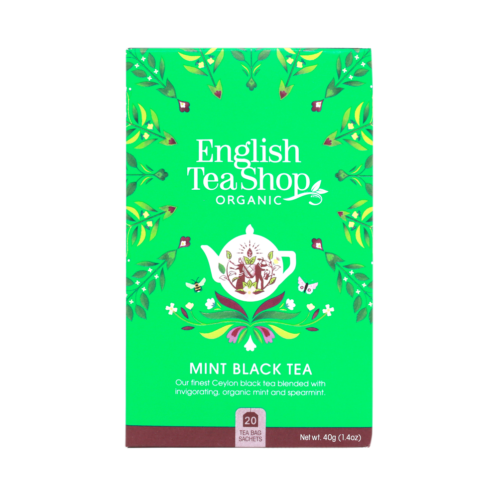Musta tee Mint Black Tea 20 pss ETS - (6 x 40 g) (luomu)