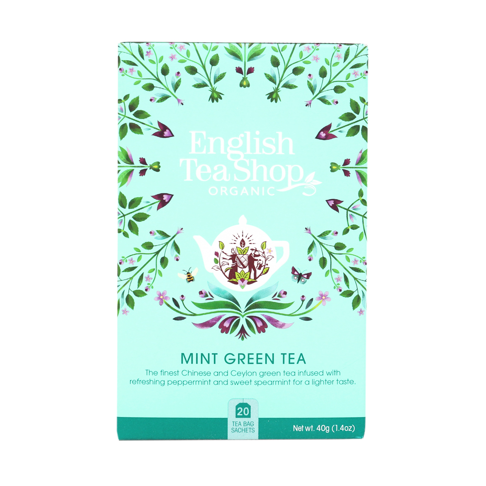 Vihreä tee Mint Green Tea 20 pss ETS - (6 x 40 g) (luomu)