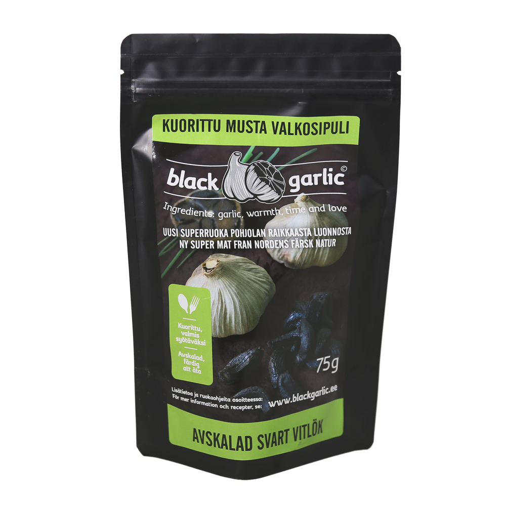 Musta valkosipuli, kuorittu Black Garlic - (6 x 75 g)