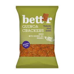 [62778] Gluteenittomat kvinoakeksit, tomaatti ja basilika Bett'r - (6 x 100 g) (luomu)