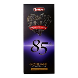 [211509] Sokeriton tumma suklaa 85% Torras - (12 x 100 g)